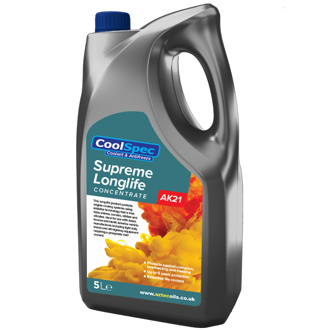 SUPREME LONGLIFE AK21 GREEN P-OAT ANTIFREEZE / COOLANT (WIN041)